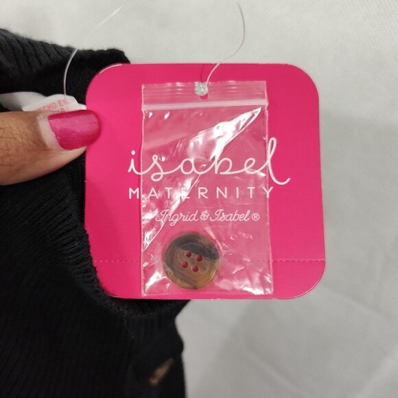 Isabel Maternity by Ingrid Isabel Ribbed Knit Dress Women Size XS Turtleneck NEW - Picture 6 of 7